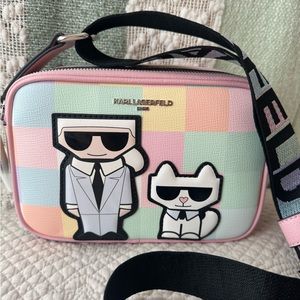 Karl Lagerfeld Maybelle Crossbody bag blush combo color